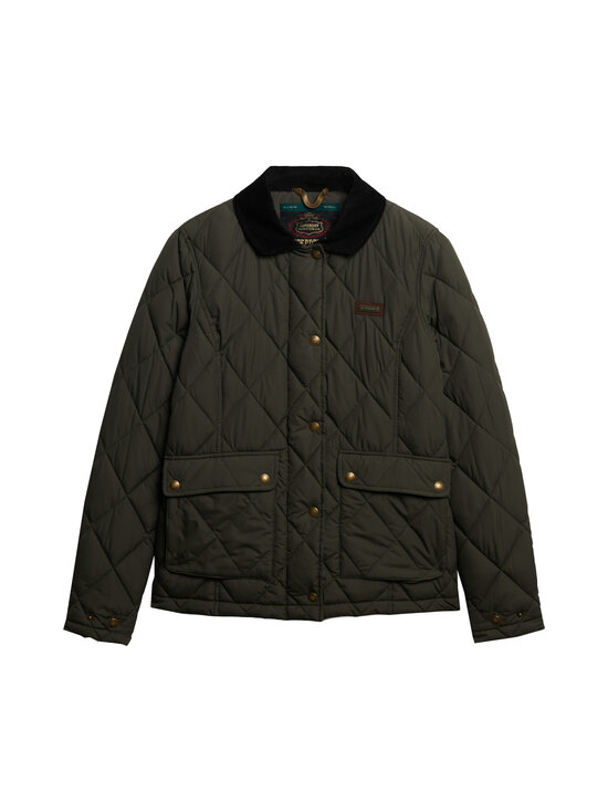 Superdry - Corduroy Trimmed Liner -tikkitakki - ZC3 ARMY KHAKI | Stockmann - photo 1
