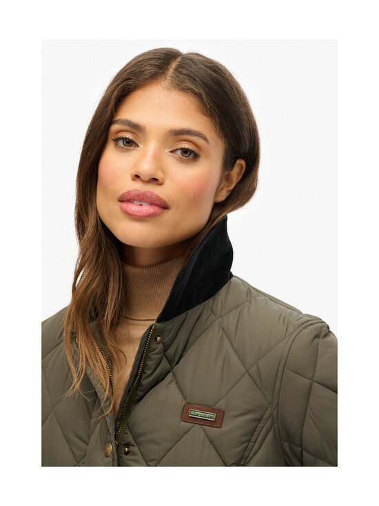 Superdry - Corduroy Trimmed Liner -tikkitakki - ZC3 ARMY KHAKI | Stockmann - photo 5