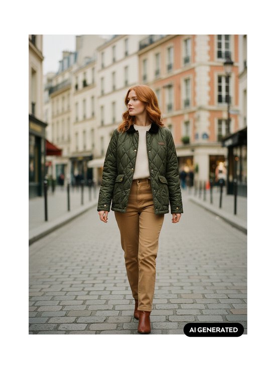 Superdry - Tepitud jope Corduroy Trimmed Liner - ZC3 ARMY KHAKI | Stockmann - photo 9