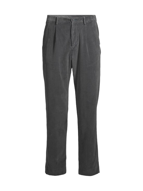 Pleated-vakosamettihousut