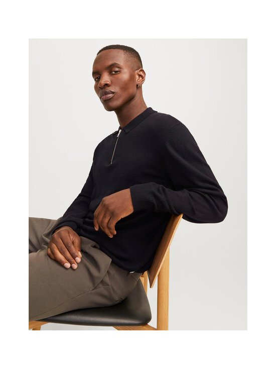 Jack & Jones - JjEemil Knit Polo -pikeeneule - BLACK - photo 4 Jack & Jones - JjEemil Knit Polo -pikeeneule - BLACK | Stockmann - photo 4
