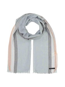 Bugatti - Border Stripe kokvilnas šalle - 910 SILVER | Stockmann