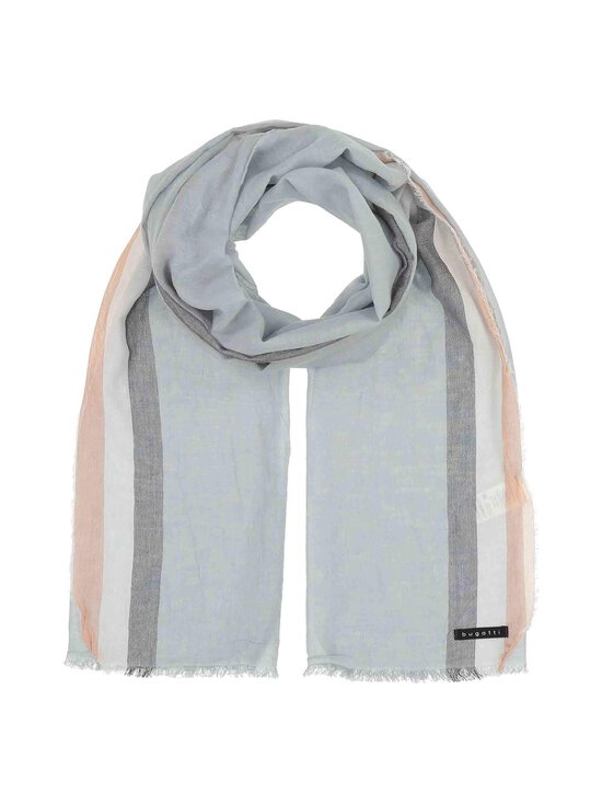 Bugatti - Border Stripe kokvilnas šalle - 910 SILVER | Stockmann - photo 1