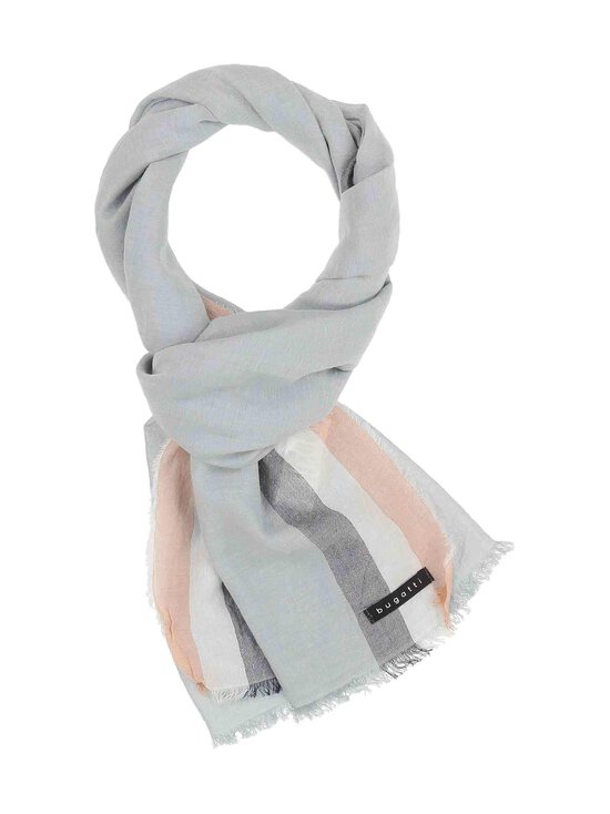 Bugatti - Border Stripe kokvilnas šalle - 910 SILVER | Stockmann - photo 2