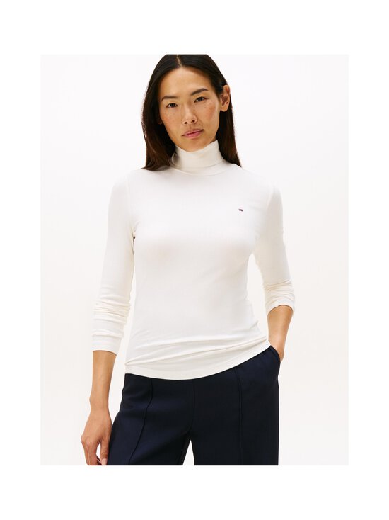Tommy Hilfiger - Slim Rib Rollneck krekls - YA8 IVORY SILK - photo 3 Tommy Hilfiger - Slim Rib Rollneck krekls - YA8 IVORY SILK | Stockmann - photo 3