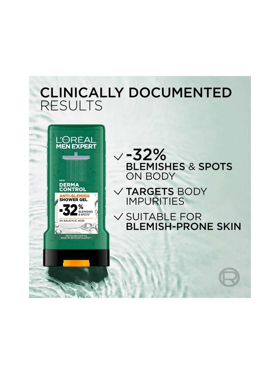 L'Oréal Paris - Men Expert Derma Control Shower Gel -suihkugeeli, 300 ml - NO COL | Stockmann - photo 4