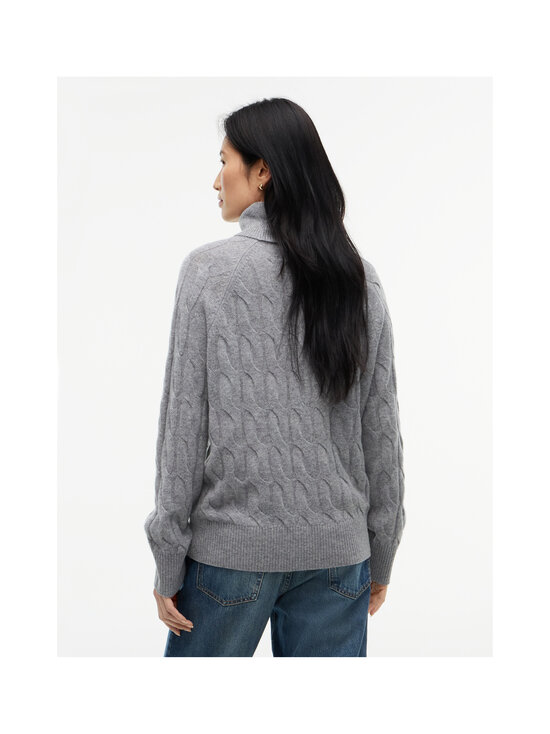 Tommy Hilfiger - Wool Cable Roll -neule - P7D MEDIUM GREY HEATHER | Stockmann - photo 4