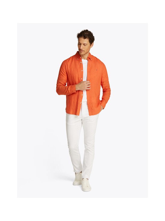 Tommy Hilfiger - Linane särk Pigment Dyed Regular Fit - SCX BRILLIANT ORANGE - photo 4 Tommy Hilfiger - Linane särk Pigment Dyed Regular Fit - SCX BRILLIANT ORANGE | Stockmann - photo 4