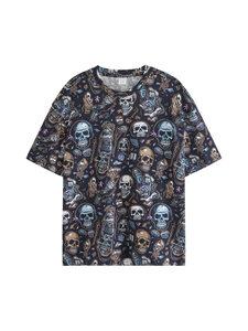 Lindex - Sculls t-paita - 80 BLACK | Stockmann