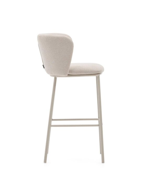 Kave Home - Ciselia-baarijakkara beige chenille-kangas / beige metalli K 75 cm - BEIGE | Stockmann - photo 2