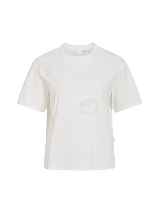 Vila - Vivarzima Flower t-paita - SNOW WHITE | Stockmann - photo 1