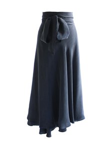 Lili Marleena - Navy Cupro Midi svārki - BLUE | Stockmann