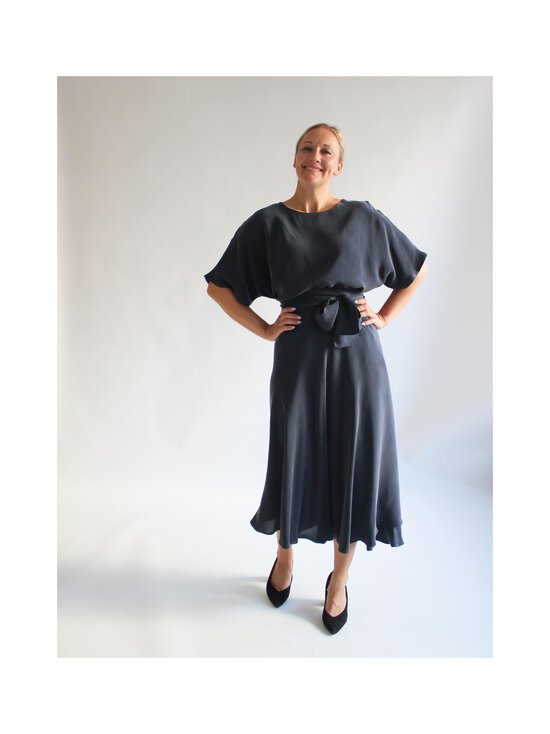 Lili Marleena - Navy Cupro Midi svārki - BLUE | Stockmann - photo 2