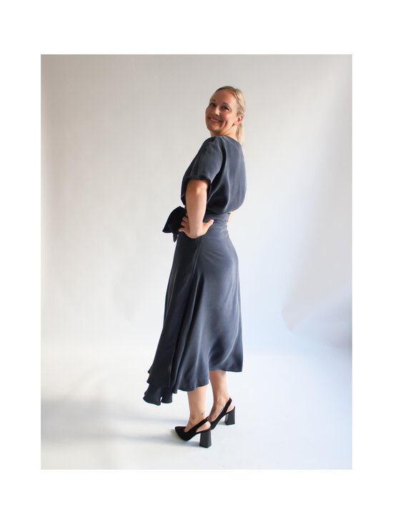 Lili Marleena - Navy Cupro Midi svārki - BLUE | Stockmann - photo 3