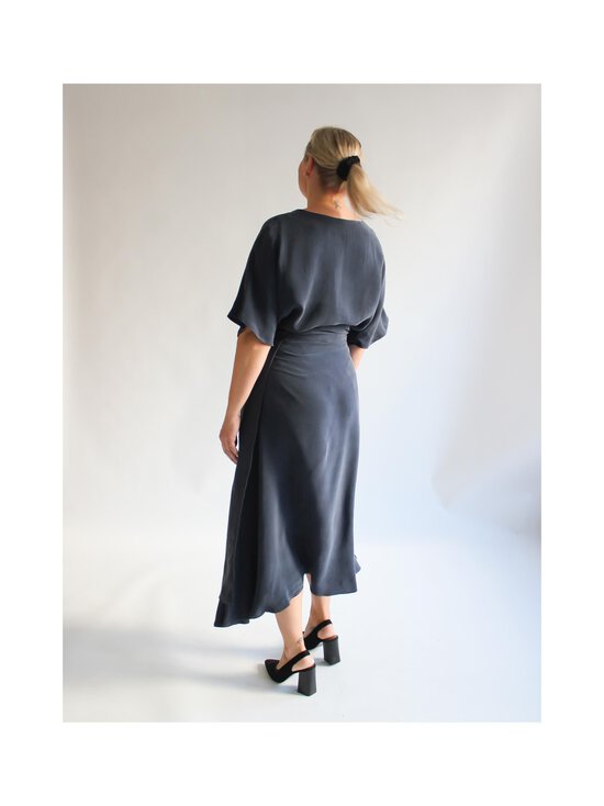 Lili Marleena - Navy Cupro Midi svārki - BLUE | Stockmann - photo 4