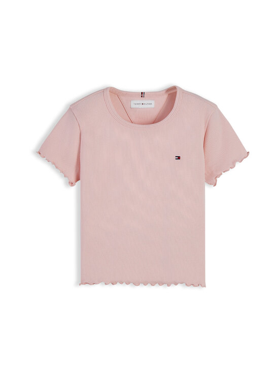 Tommy Hilfiger - Essential Rib T-krekls - TJQ WHIMSY PINK | Stockmann - photo 1