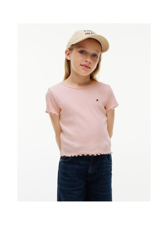 Tommy Hilfiger - Essential Rib T-krekls - TJQ WHIMSY PINK | Stockmann - photo 2