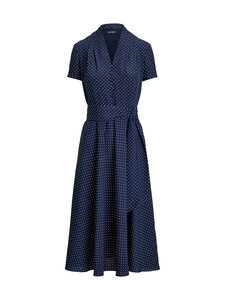 Lauren Ralph Lauren - Earnest īsu piedurkņu kleita - NAVY/WHITE | Stockmann