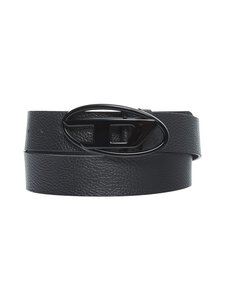 Diesel - Oval D Logo -nahkavyö - BLACK | Stockmann