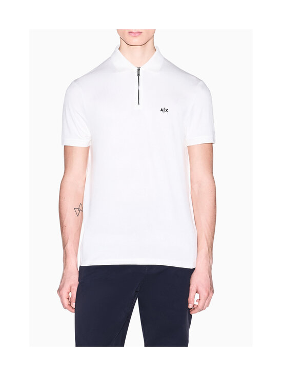 ARMANI EXCHANGE - Zip Polo -pikeepaita - AF21936 U0009 OFF WHITE | Stockmann - photo 2