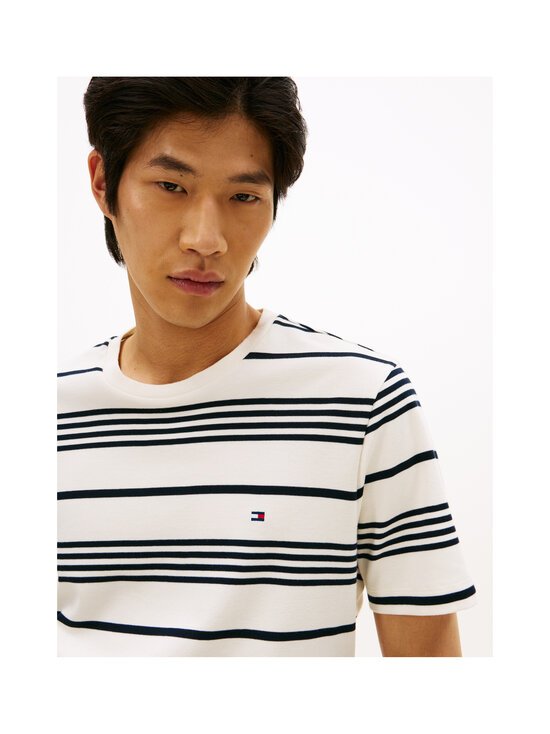 Tommy Hilfiger - Light Interlock Stripe t-paita - 0FA DESERT SKY / IVORY PETAL | Stockmann - photo 4