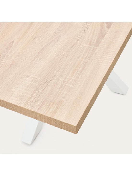 Kave Home - Argo-ruokapöytä tammenvärinen melamiini / valkoinen 200 x 100 cm - BROWN | Stockmann - photo 4