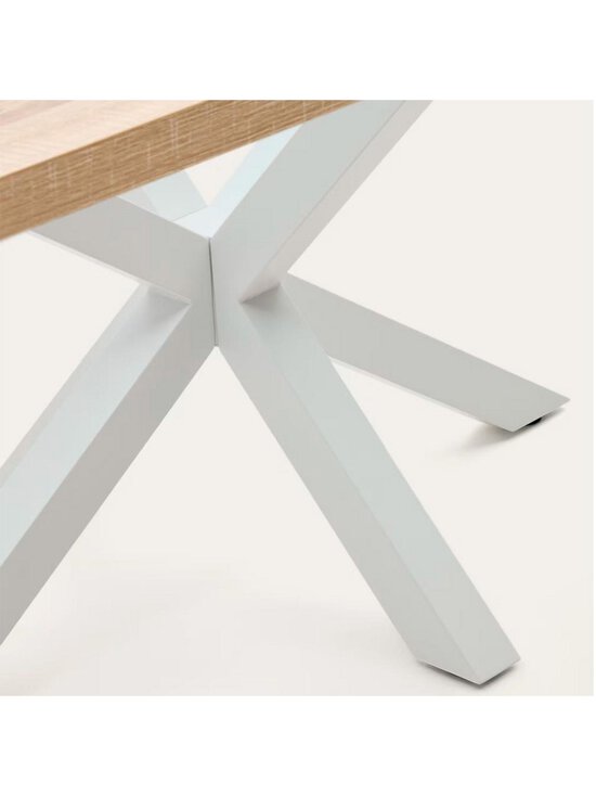 Kave Home - Argo-ruokapöytä tammenvärinen melamiini / valkoinen 200 x 100 cm - BROWN | Stockmann - photo 5