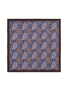 Stockholm Kravatt - Medalion & Paisley -silkkitaskuliina - 1 NAVY /BROWN | Stockmann
