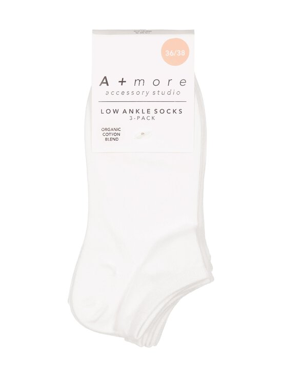 A+more - Hopping-sneakersukat 3-pack - WHITE | Stockmann - photo 3