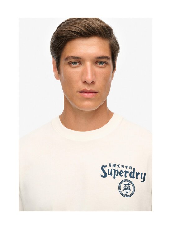 Superdry - T-särk Tokyo Narrative Loose - U4Y BONE WHITE | Stockmann - photo 5