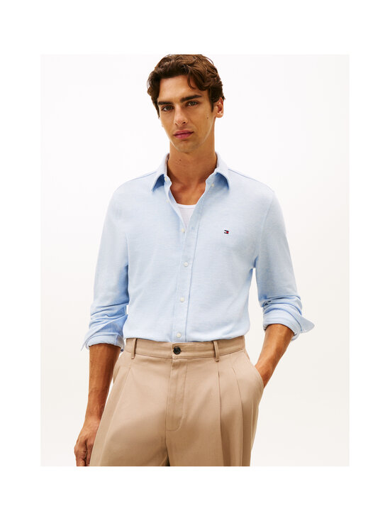 Tommy Hilfiger - Triiksärk Knit Pique Featherweight - DS9 LIGHT BLUE HEATHER | Stockmann - photo 2