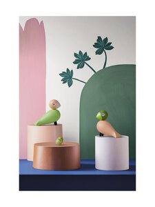 Kay Bojesen - Lovebirds-koriste - GREEN LIGHT GREEN/ROSE | Stockmann