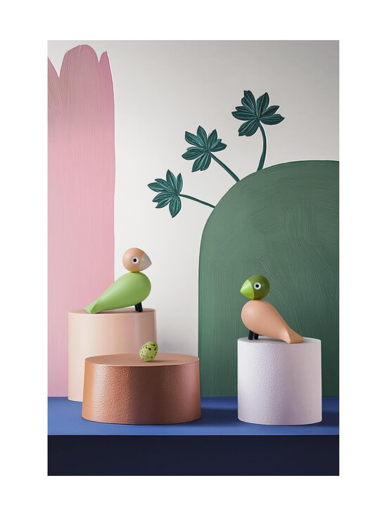 Kay Bojesen - Lovebirds-koriste - GREEN LIGHT GREEN/ROSE | Stockmann - photo 1