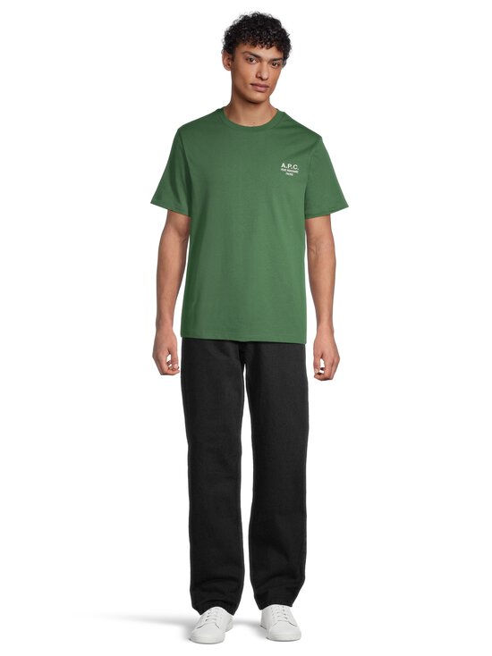A.P.C - Jersey Standard Rue Madame t-paita - VERT FONCE/BLANC | Stockmann - photo 2