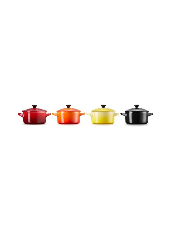 Le Creuset - Ahjuvormide komplekt Classic Mini Round Set, 4 x 10 cm - SOLEIL,FLAME,CERISE,BLACK | Stockmann - photo 3