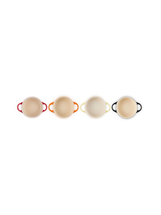 Le Creuset - Ahjuvormide komplekt Classic Mini Round Set, 4 x 10 cm - SOLEIL,FLAME,CERISE,BLACK | Stockmann - photo 4