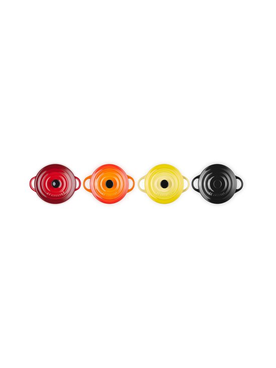 Le Creuset - Ahjuvormide komplekt Classic Mini Round Set, 4 x 10 cm - SOLEIL,FLAME,CERISE,BLACK | Stockmann - photo 5