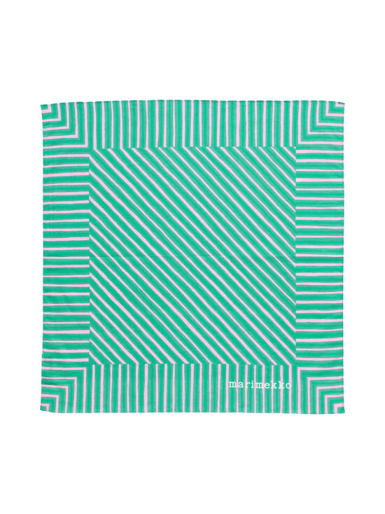 Marimekko - Astrilli Piccolo Kioski -bandana - 630 GREEN, LIGHT PINK | Stockmann - photo 1