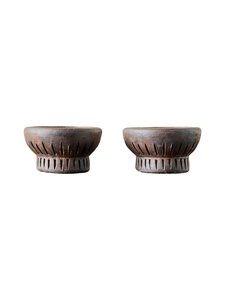Muubs - Fire-tuikkukynttilänjalat 2 kpl - BROWN/BLCK Muubs - Fire-tuikkukynttilänjalat 2 kpl - BROWN/BLCK | Stockmann