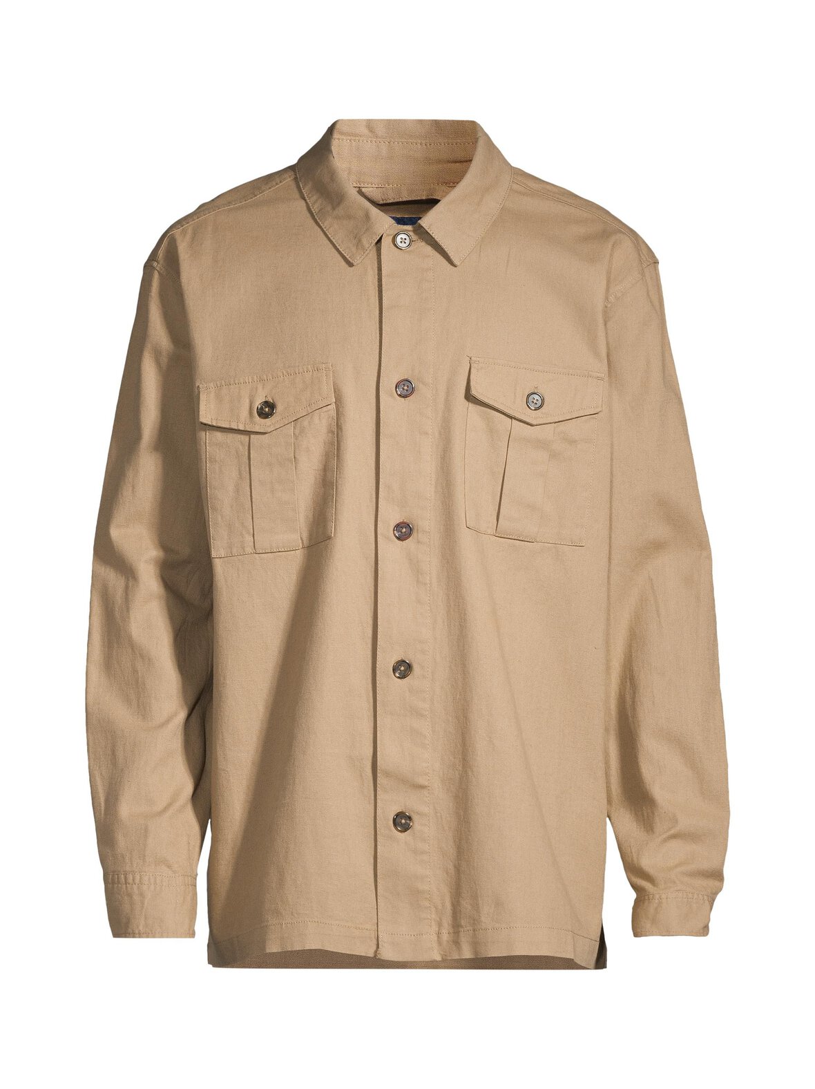 Manos Overshirt -puuvilla-pellavapaita