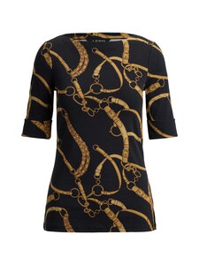 Lauren Ralph Lauren - Knit t-paita - BLACK/TAN | Stockmann