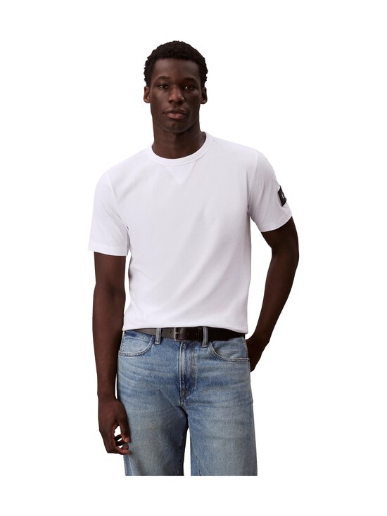 Calvin Klein Jeans - Badge Regular t-paita - YAF BRIGHT WHITE | Stockmann - photo 1