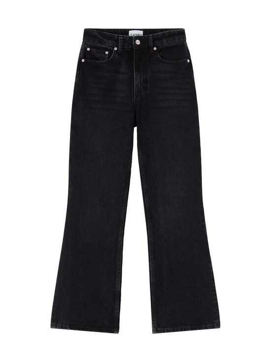Ganni - Betzy Cropped Essentials Rigid -farkut - 055 BLACK WASHED | Stockmann - photo 1