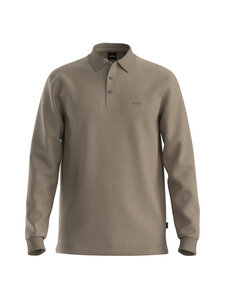 BOSS - Pado -pitkähihainen pikeepaita - 240 OPEN BROWN | Stockmann