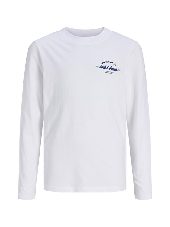 JACK & JONES junior - JjBrandon Crew Neck -paita - BRIGHT WHITE PRINT:SMALL PRINT | Stockmann - photo 1