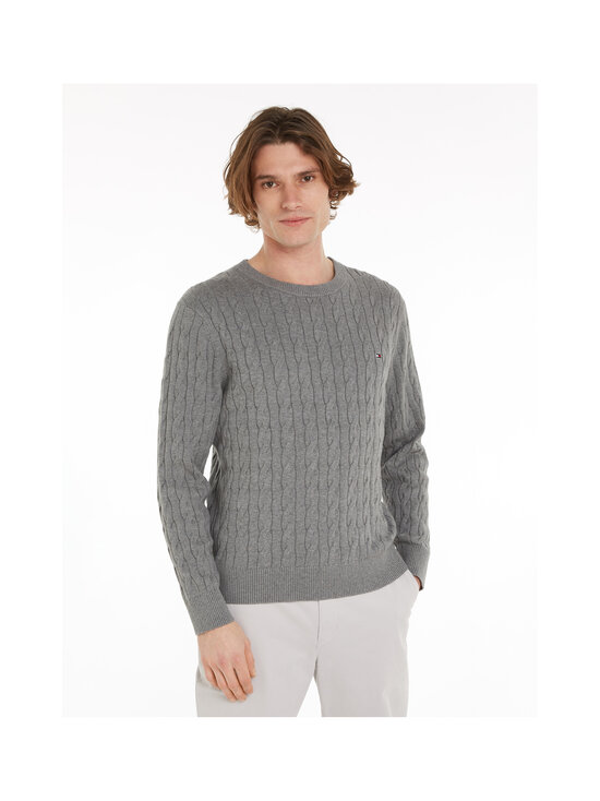Tommy Hilfiger - Palmikkoes kampsun Classic Cotton - P91 MEDIUM GREY HEATHER | Stockmann - photo 2