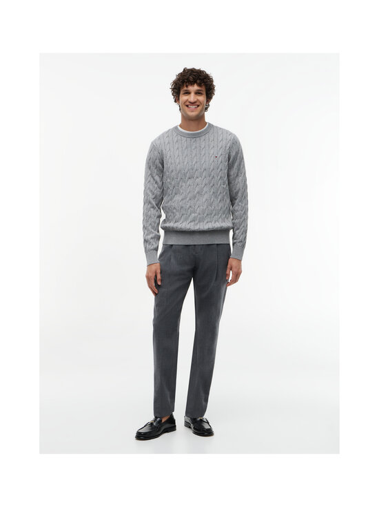 Tommy Hilfiger - Palmikkoes kampsun Classic Cotton - P91 MEDIUM GREY HEATHER | Stockmann - photo 4