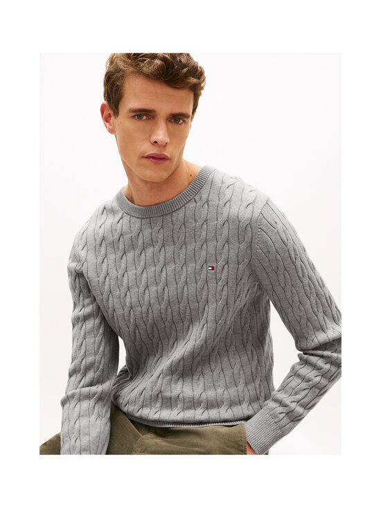 Tommy Hilfiger - Palmikkoes kampsun Classic Cotton - P91 MEDIUM GREY HEATHER | Stockmann - photo 5