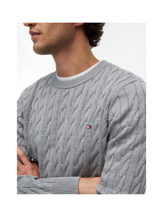 Tommy Hilfiger - Palmikkoes kampsun Classic Cotton - P91 MEDIUM GREY HEATHER | Stockmann - photo 7