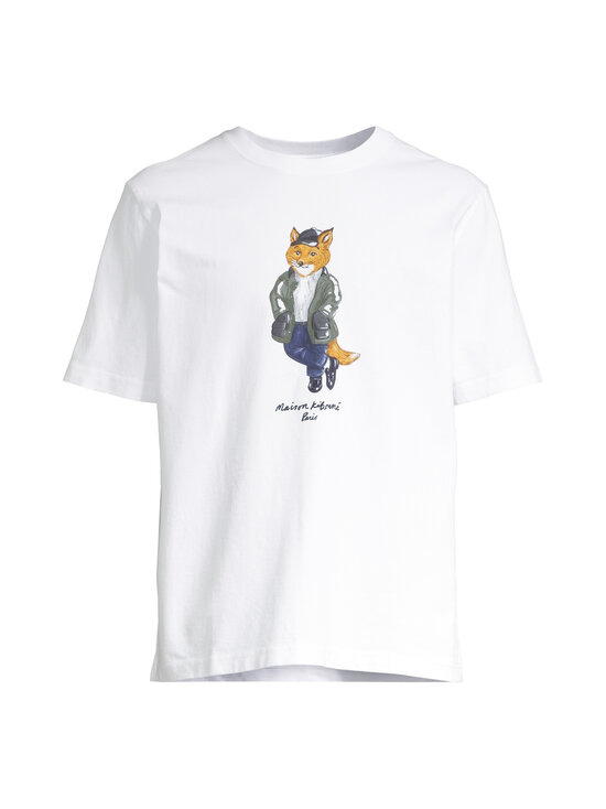 Maison Kitsuné - Weekend Fox Comfort t-paita - WHITE | Stockmann - photo 1